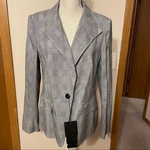 NWT ESCADA Plaid one botton blazer